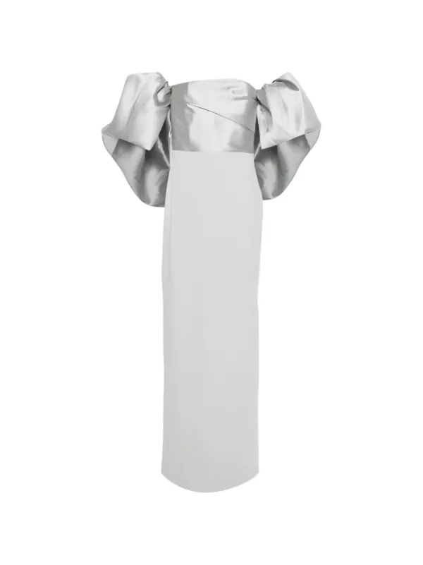Solace London Floris Maxi Dress in Grey