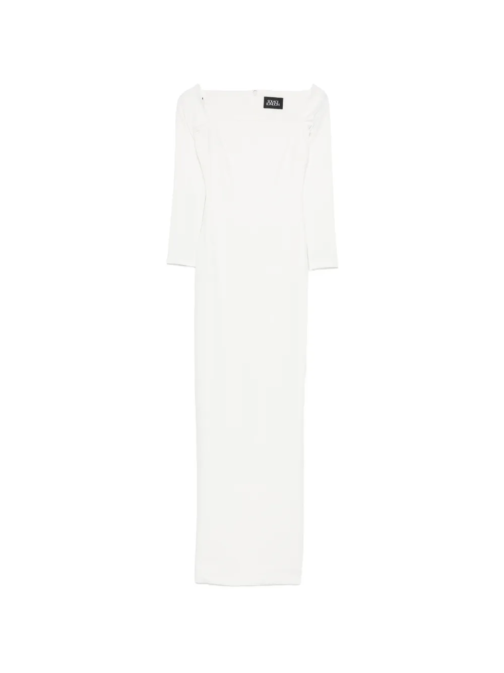 Solace London Lolita twisted maxi dress - White