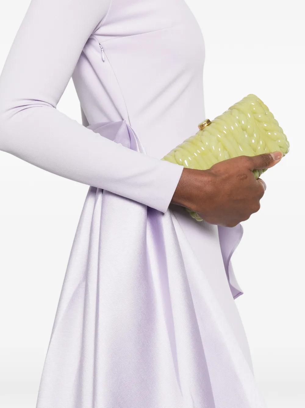 Solace London Kiana off-shoulder maxi-jurk Paars