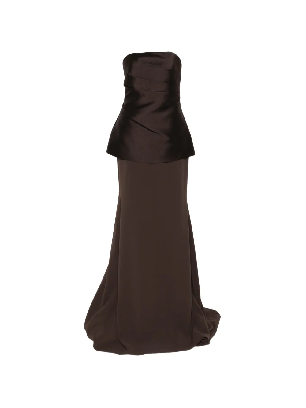 Solace London Alia strapless maxi dress - Marrone