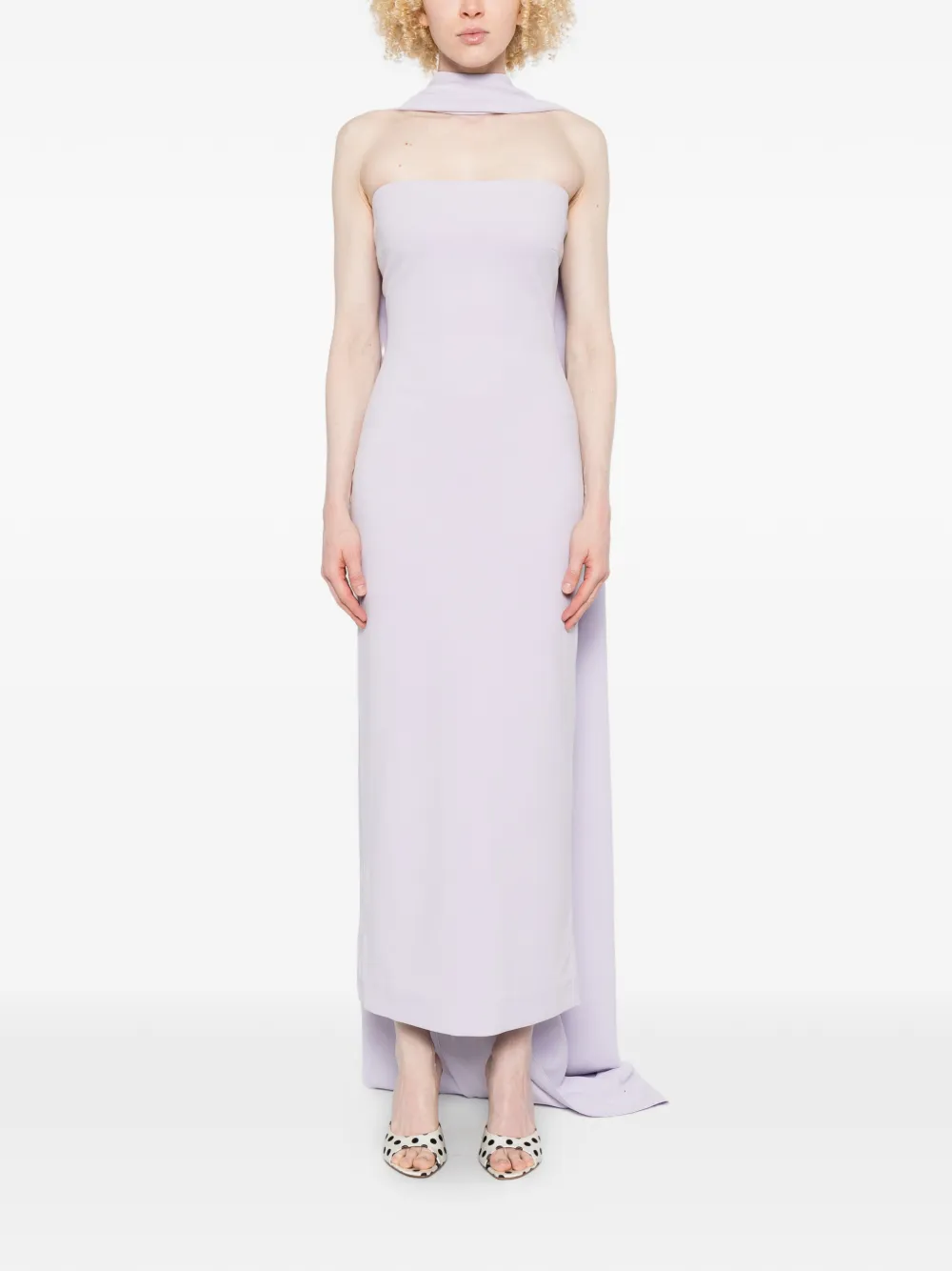 Solace London Midi-jurk Paars