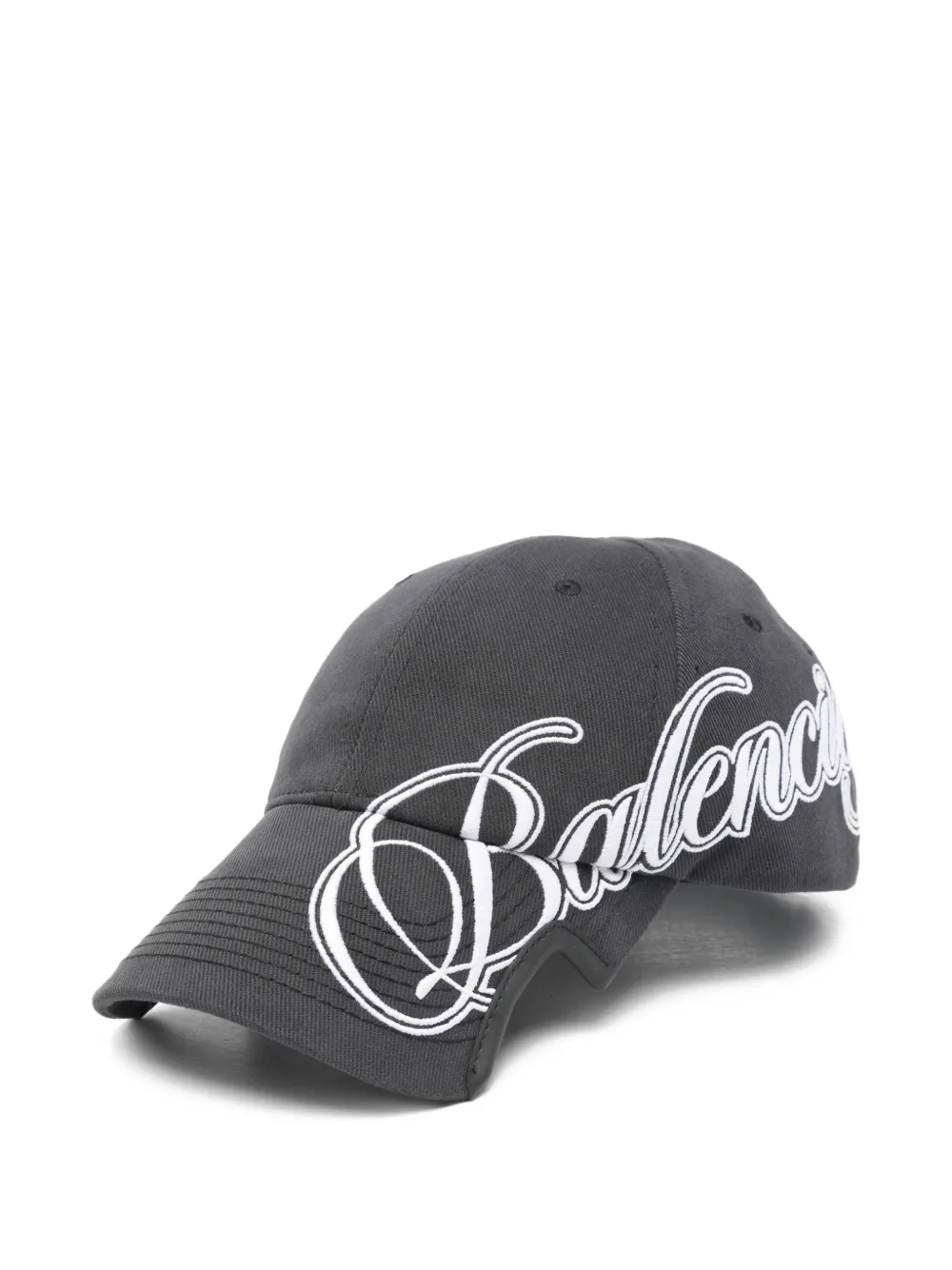 Balenciaga Cappello da baseball con logo - Grigio