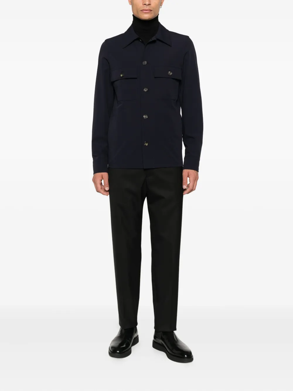 Jacob Cohën logo-patch overshirt | Shirt Jackets | Image 2