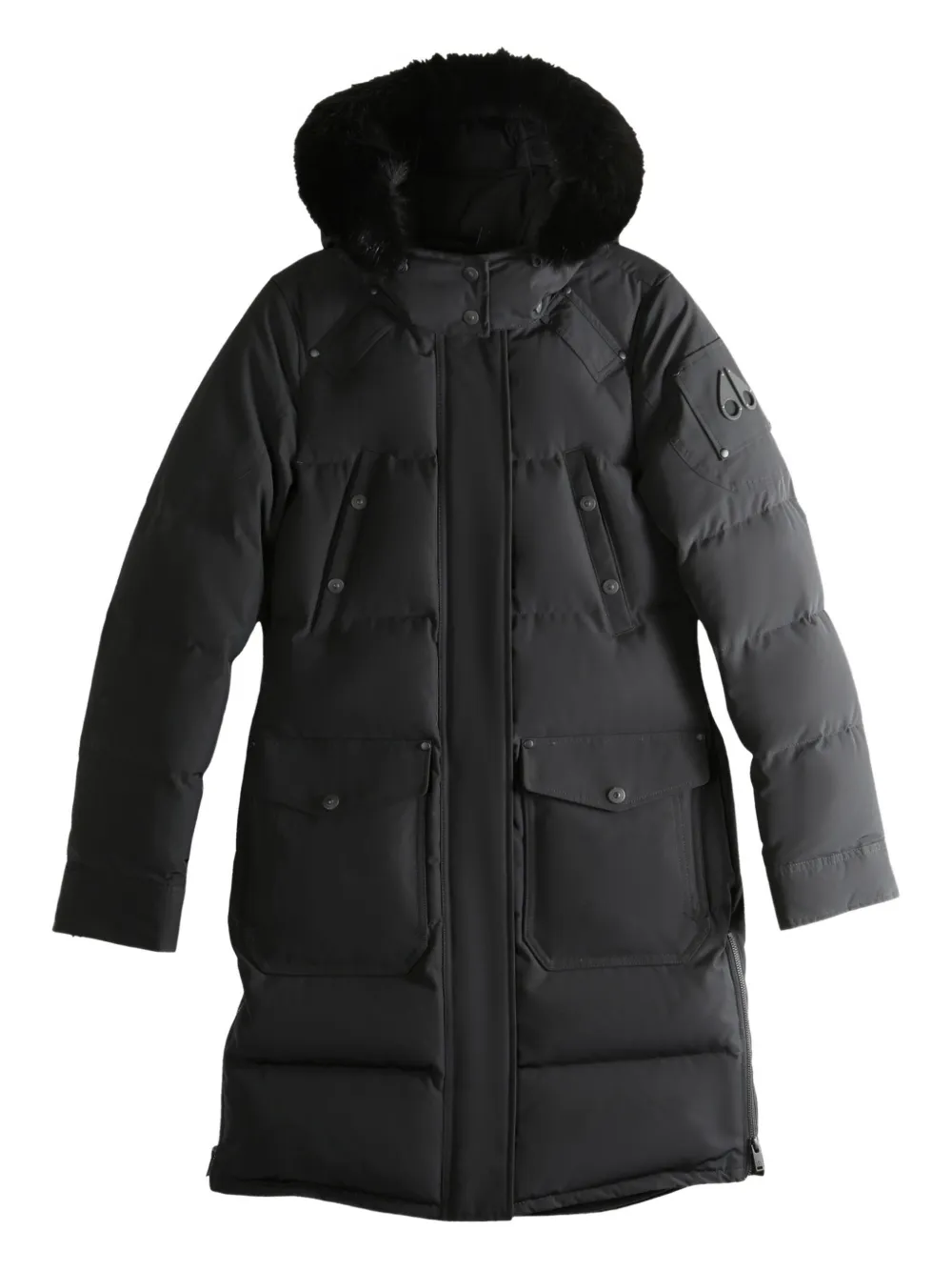 Moose Knuckles hooded coat | Black | Image 1
