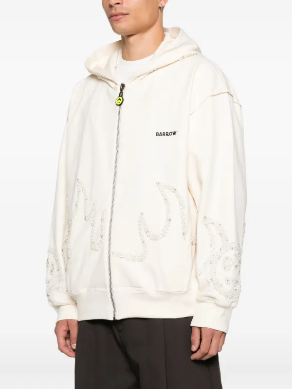 BARROW ホワイトパーカー　サイズM BARROW ジップアップ パーカー | ホワイト | FARFETCH JP