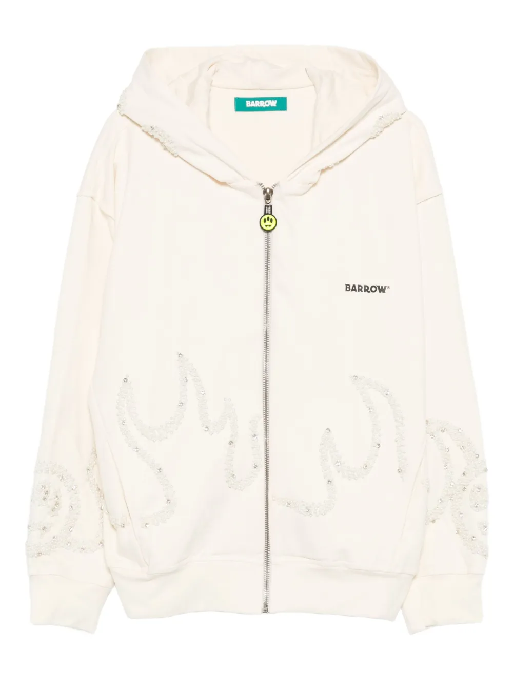 BARROW هودي مزين بسحاب | أبيض | Image 1