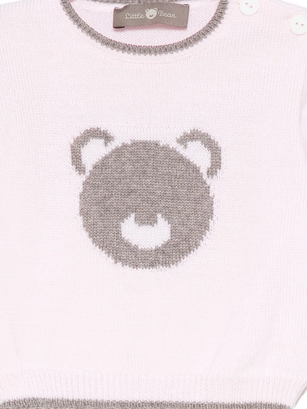 Little Bear Bear Graphic Top In Pink