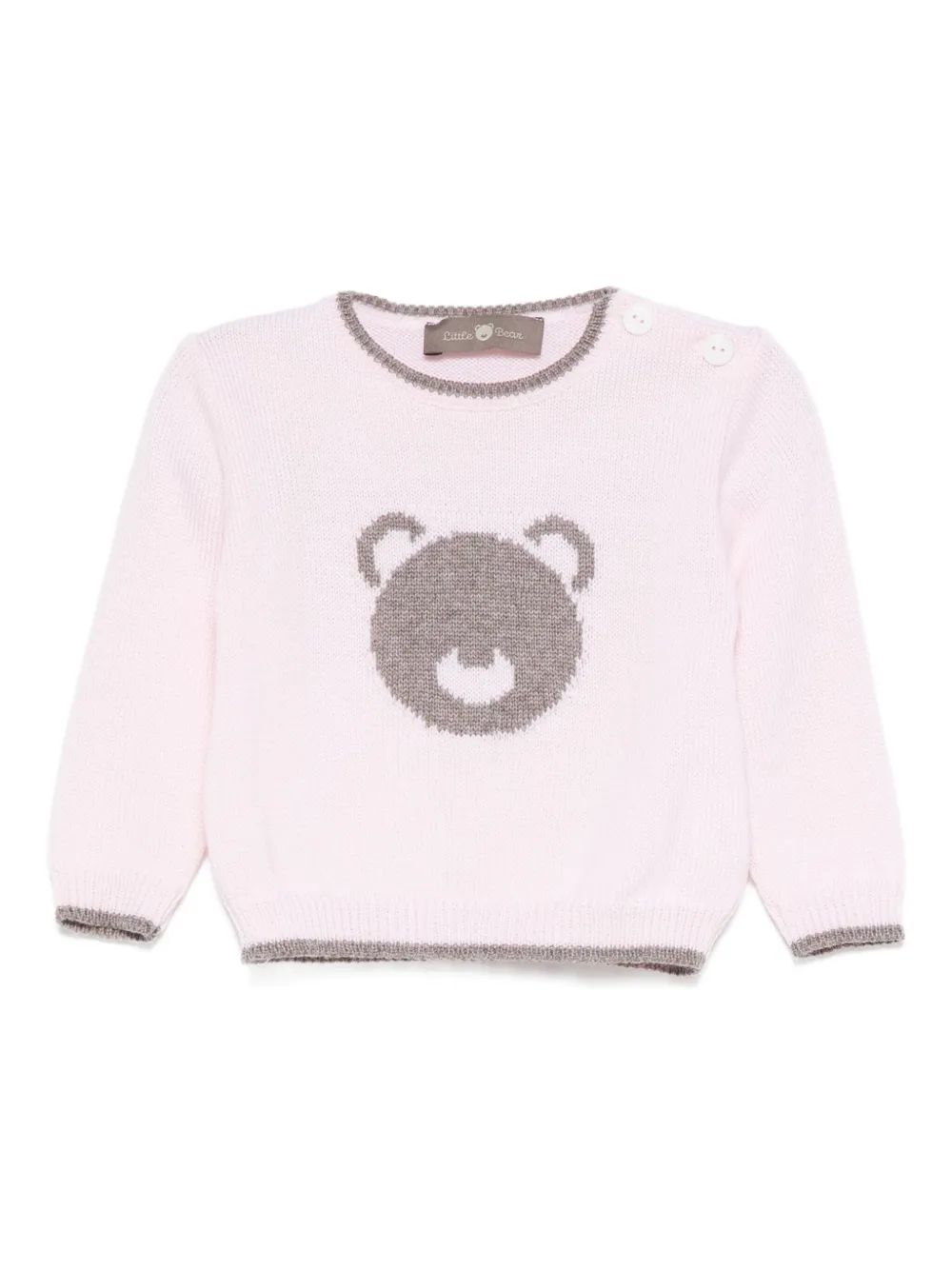 Little Bear bear graphic top - ピンク Little Bear bear graphic top - ピンク