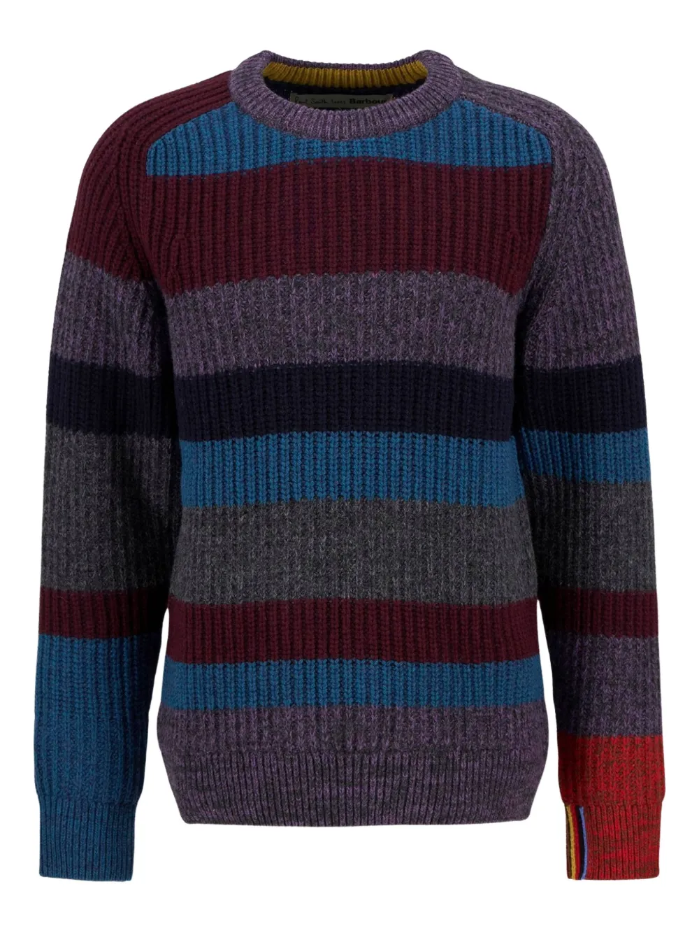CHIARA D'ESTE pull rayé à col rond | gris | Image 1