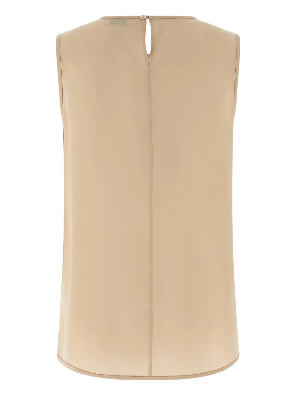 Peserico Zijden blouse met geometrische kralen - Beige