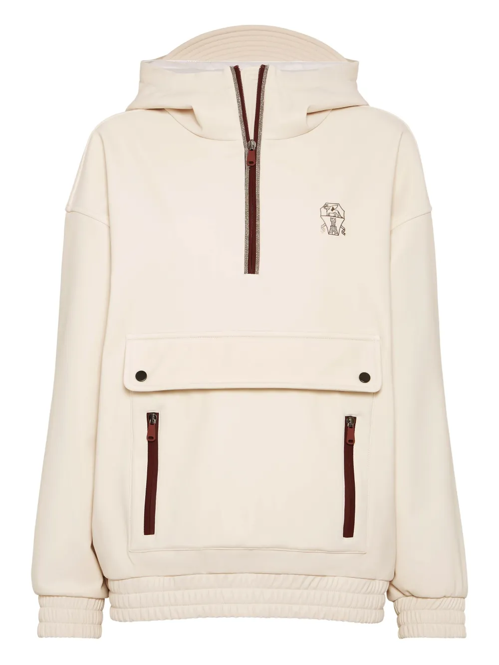 Brunello Cucinelli zip hoodie | Neutrals | Image 1