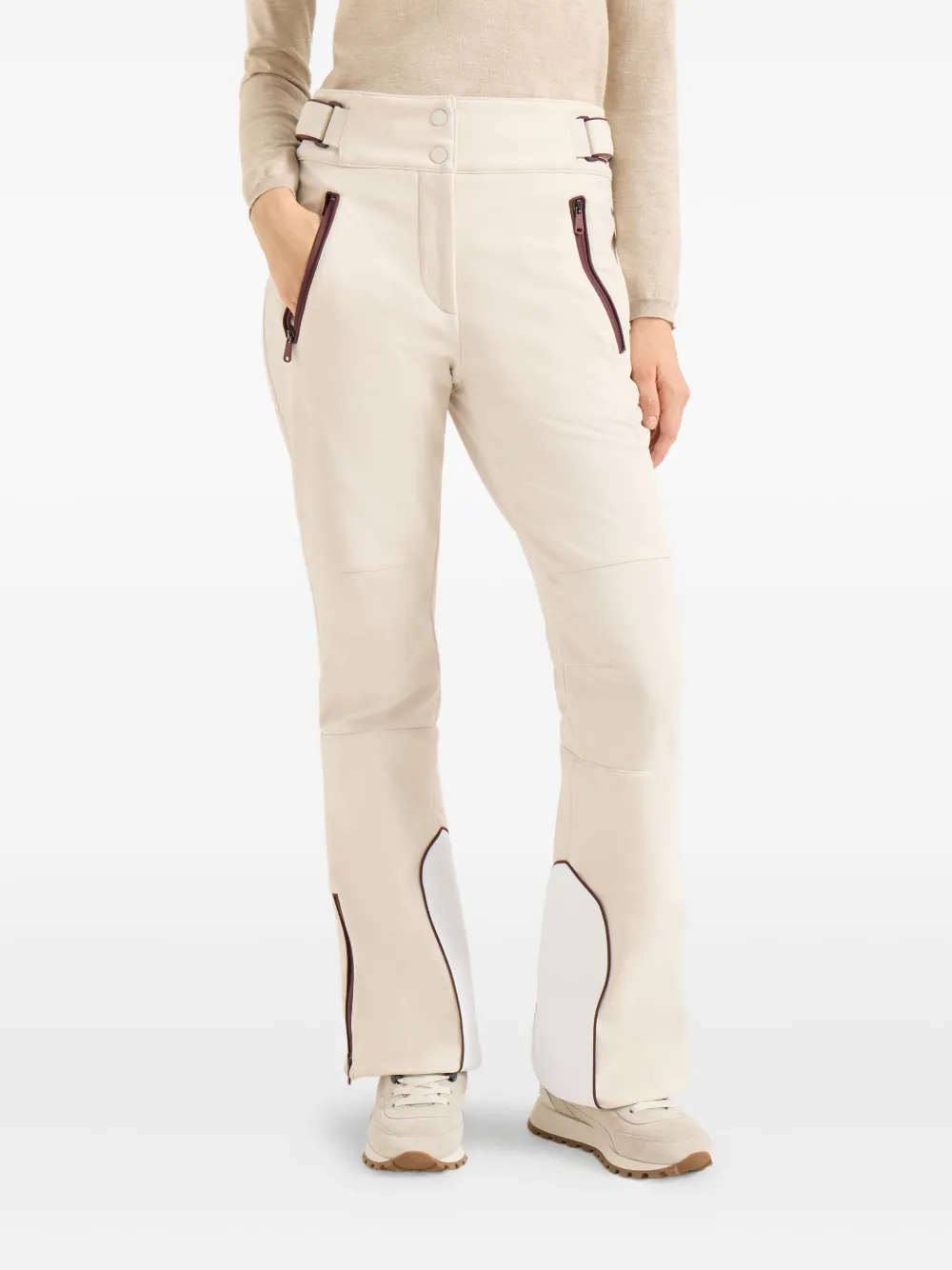 Brunello Cucinelli Belt-loops Trousers In Neutral