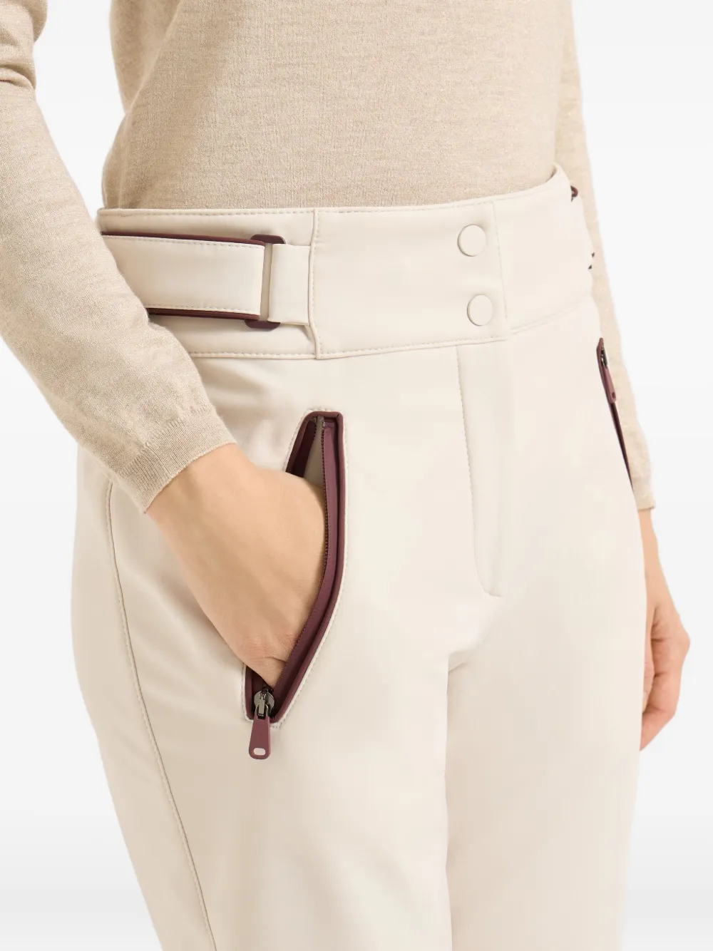 Brunello Cucinelli Belt-loops Trousers In Neutral