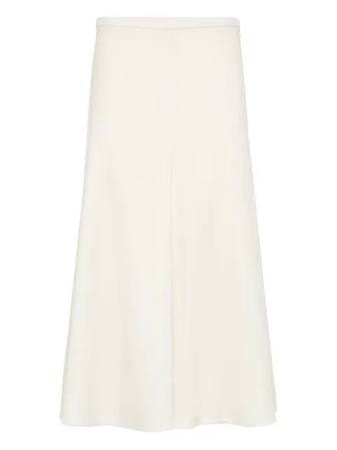 Brunello Cucinelli falda midi con diseño acampanado