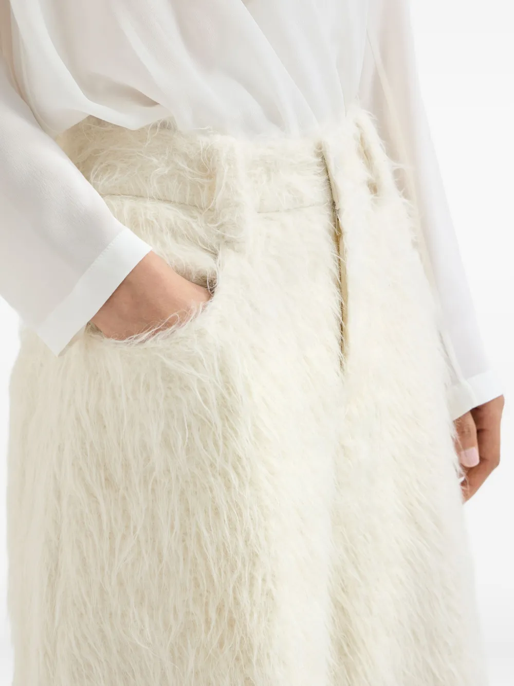 Brunello Cucinelli Loose Barrel Trousers In Blue