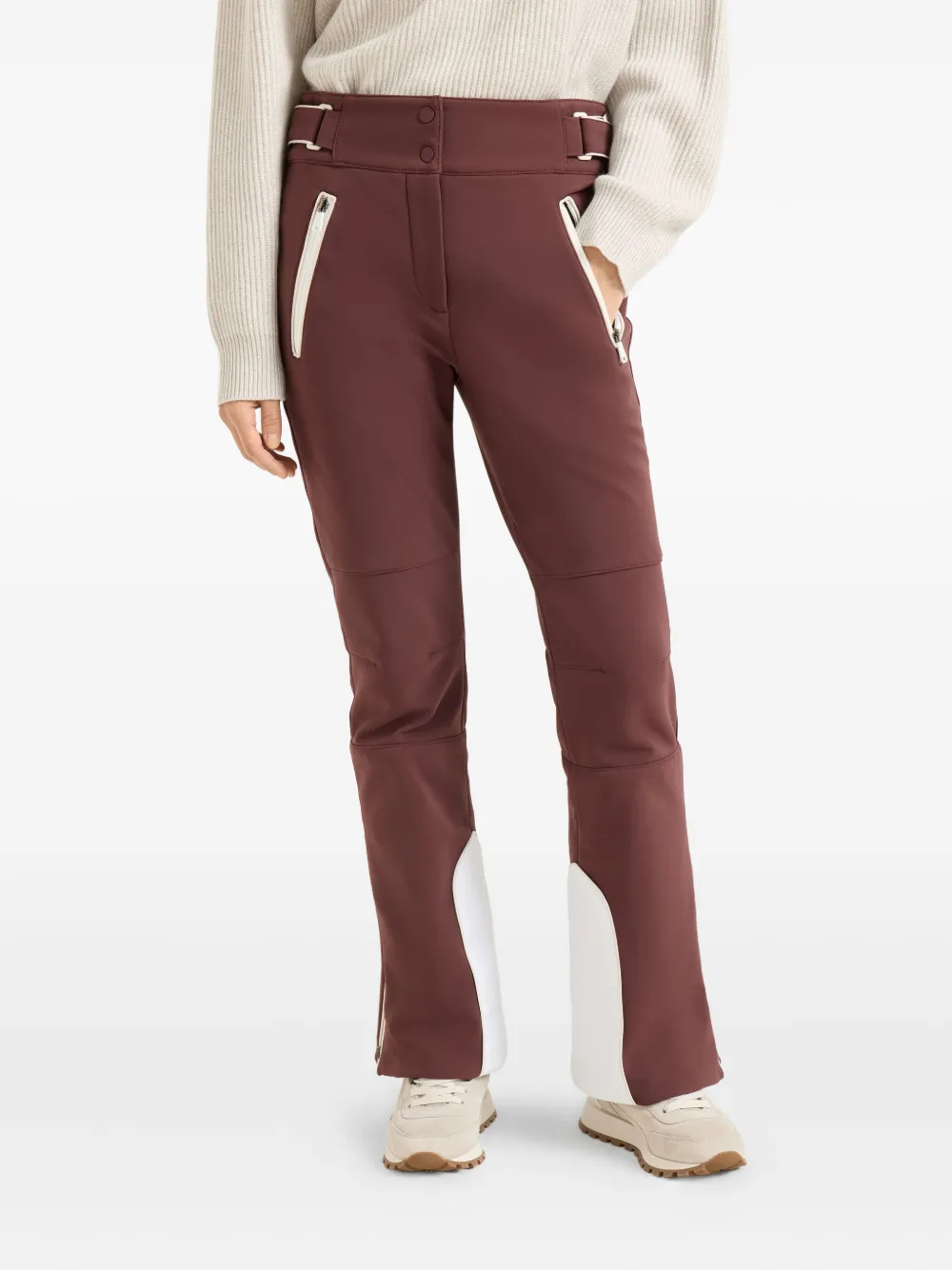 Brunello Cucinelli Broek met riemlussen Bruin