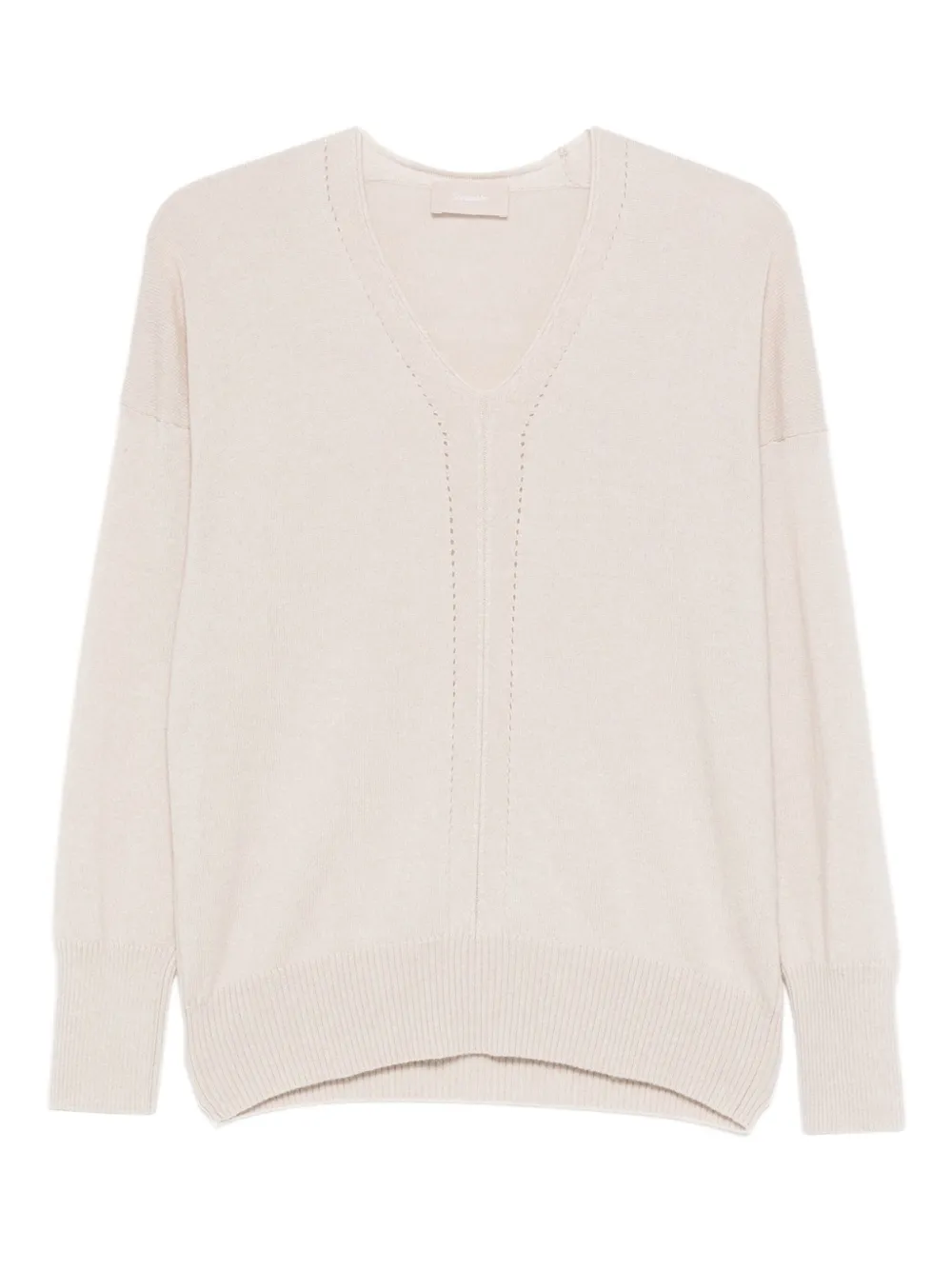 Drumohr V-neck sweater | Neutrals | Image 1