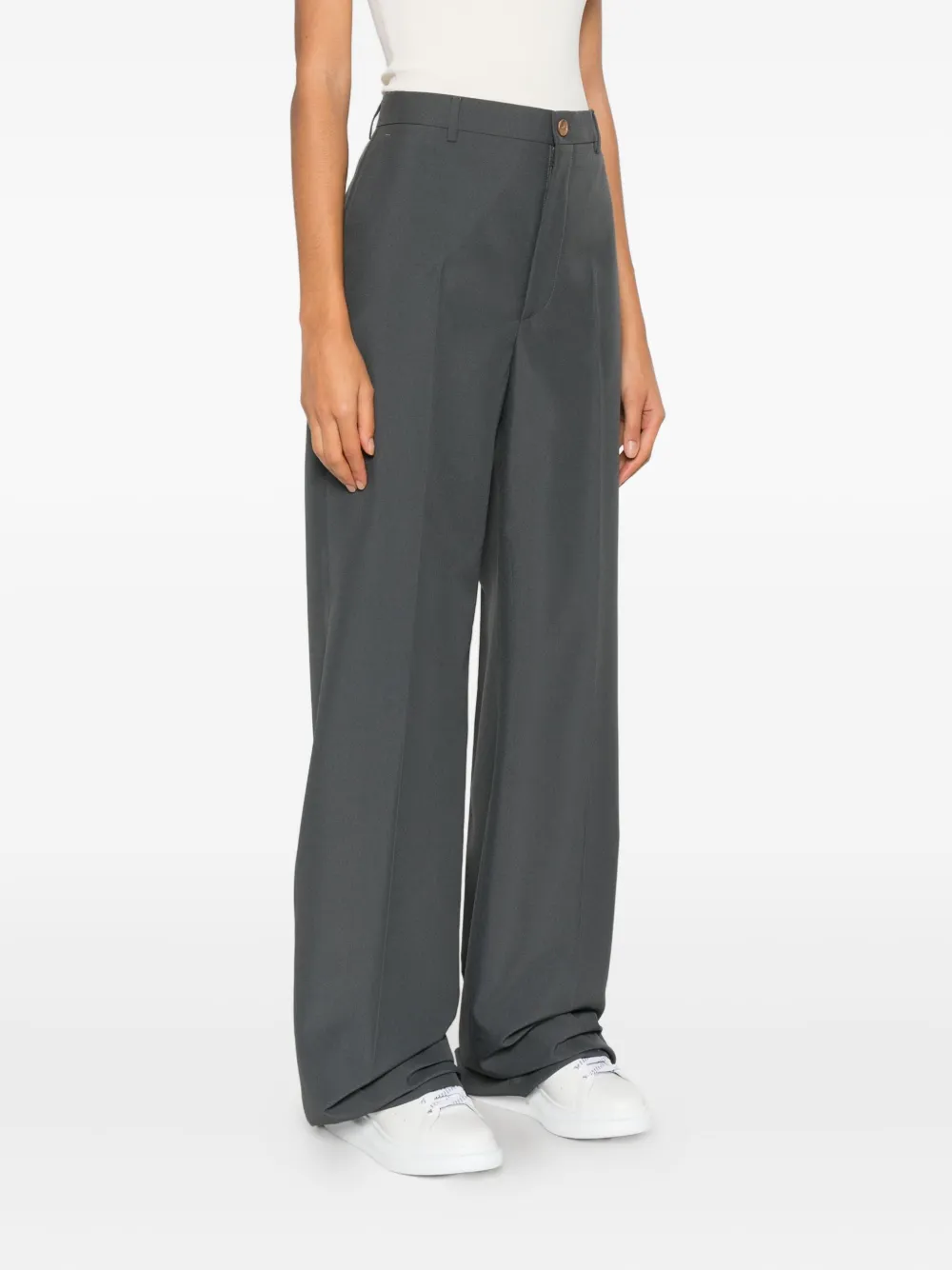 Gucci Broek met knopen Grijs