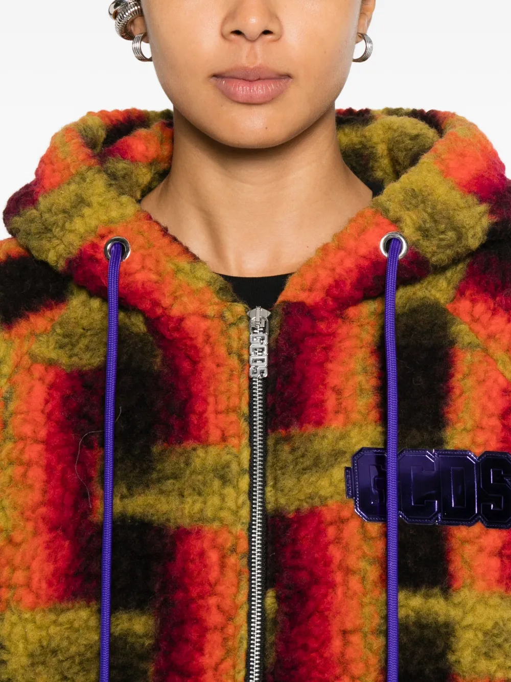 GCDS Jack met capuchon Oranje