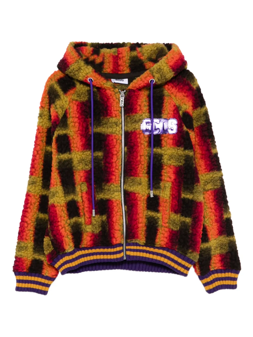 GCDS hooded jacket | Orange | Image 1