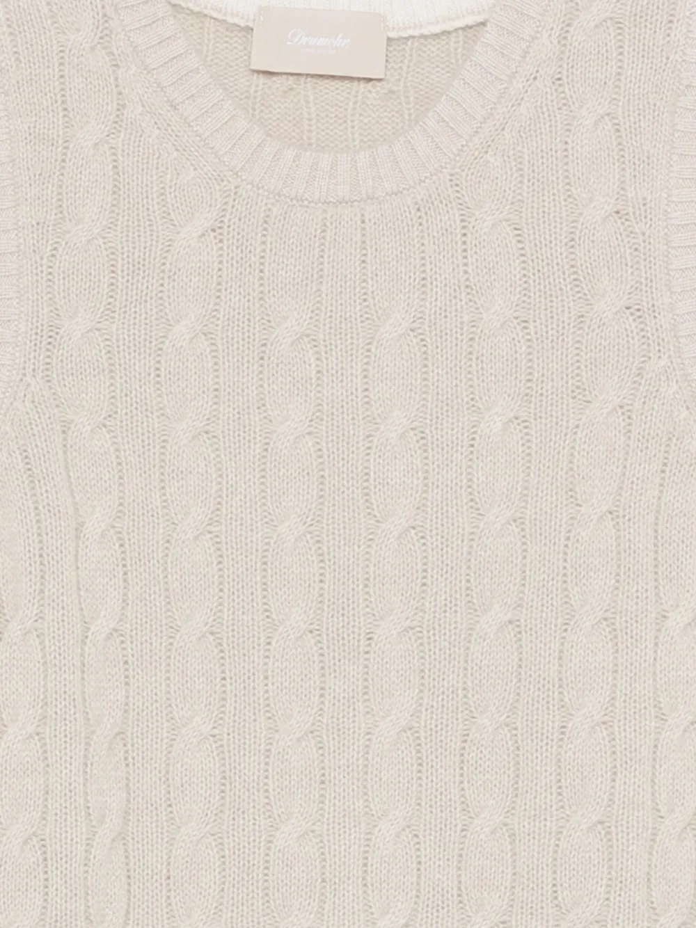 Drumohr Kabelgebreide top Beige