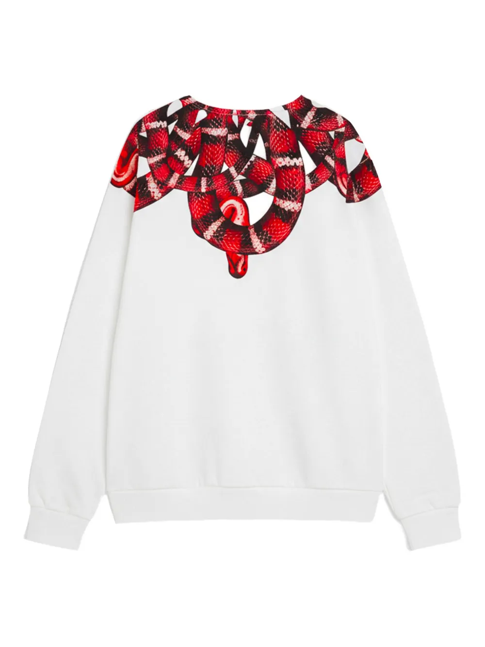 COUNTY OF MILAN snake-graphic sweater - Wit