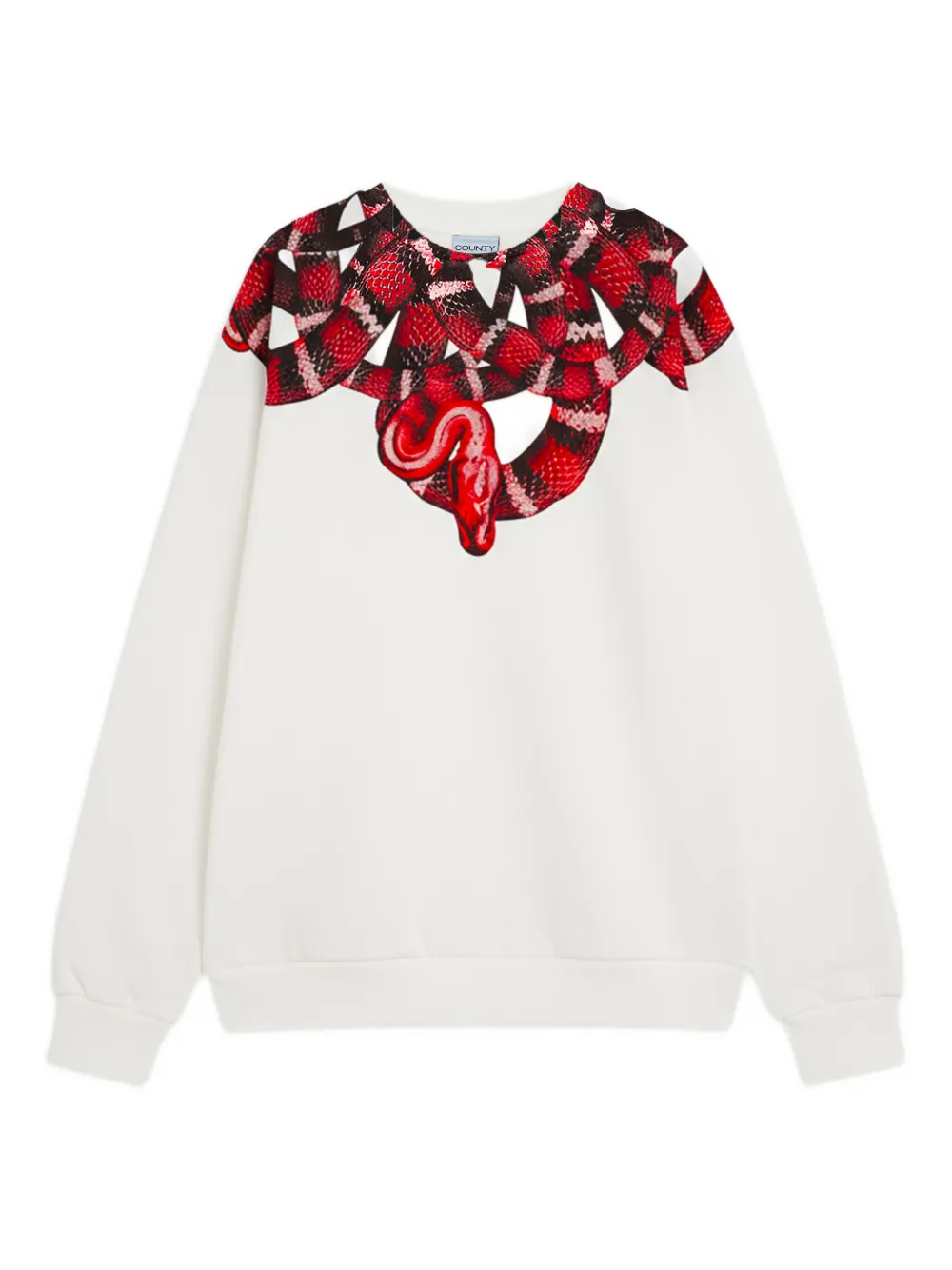 County Of Milan Snake-graphic Sweater In Multi