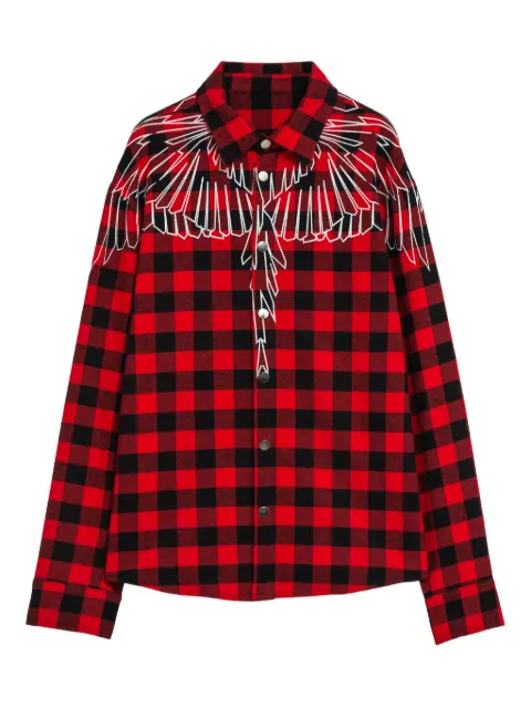 COUNTY OF MILAN checked embroidered shirt