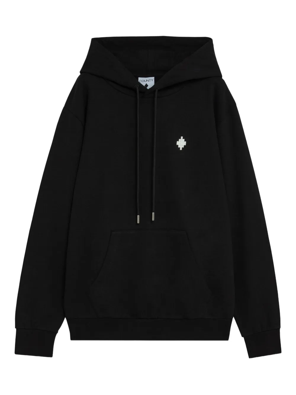 County Of Milan Logo-detail Hoodie In Black