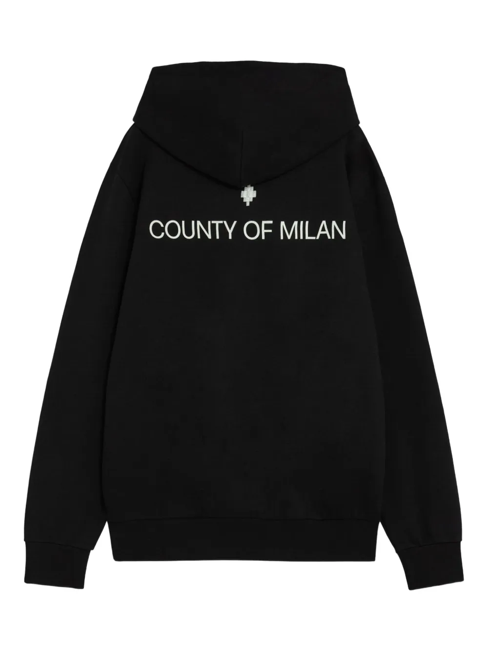 County Of Milan Logo-detail Hoodie In Black
