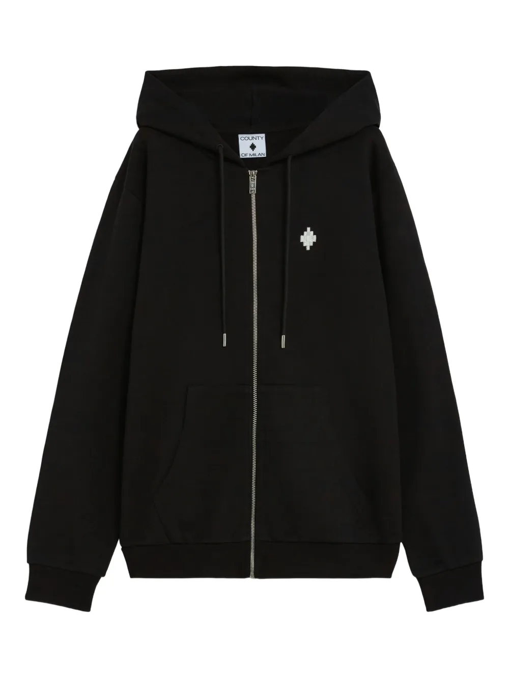 County Of Milan Zip-up Hoodie In Black