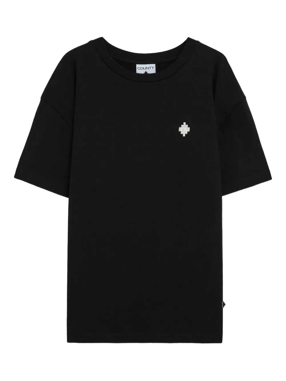 County Of Milan Marcelo Burlon T-shirts And Polos Black In Black