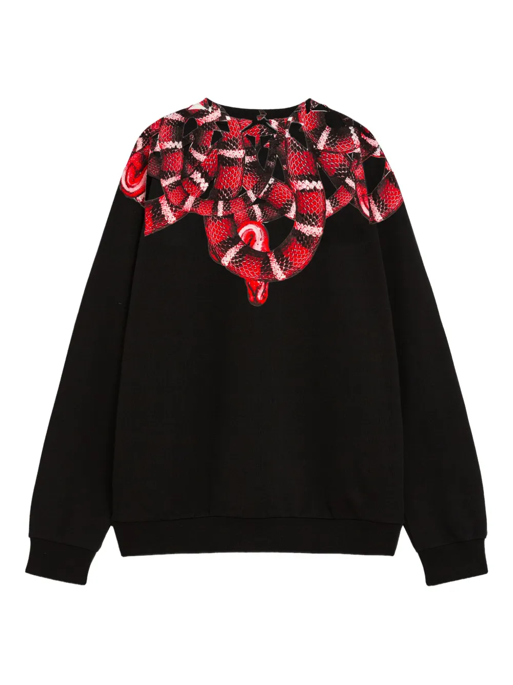COUNTY OF MILAN snake-print sweater - Zwart