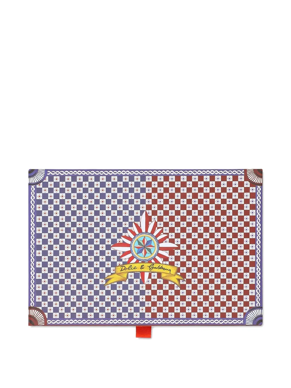 Dolce & Gabbana patterned poker cards (15.5cm x 10cm) | Red | Image 1