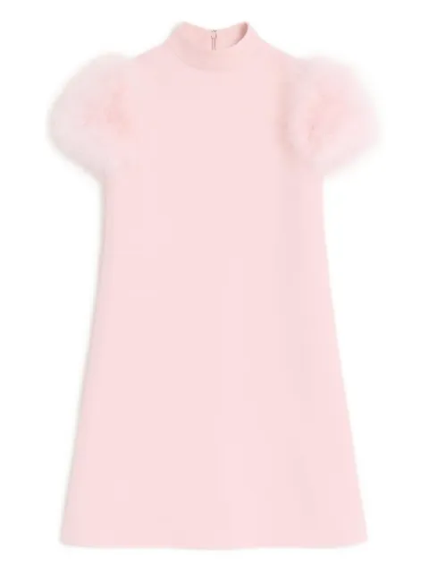 Valentino Garavani robe courte Crepe Couture à détails de plumes