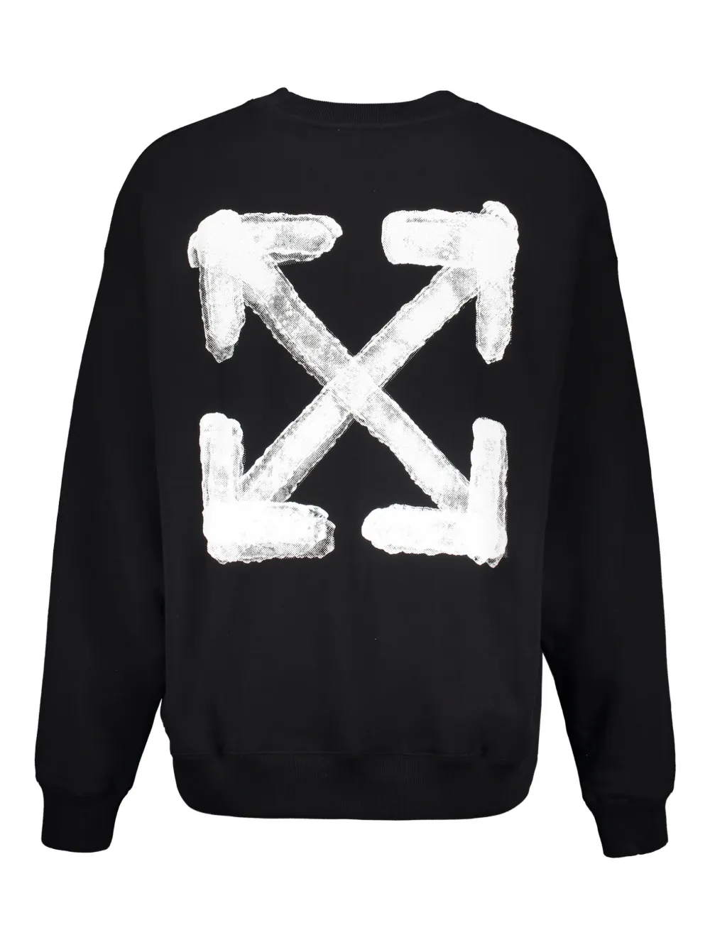 Off-White Sweater met logoprint - Zwart
