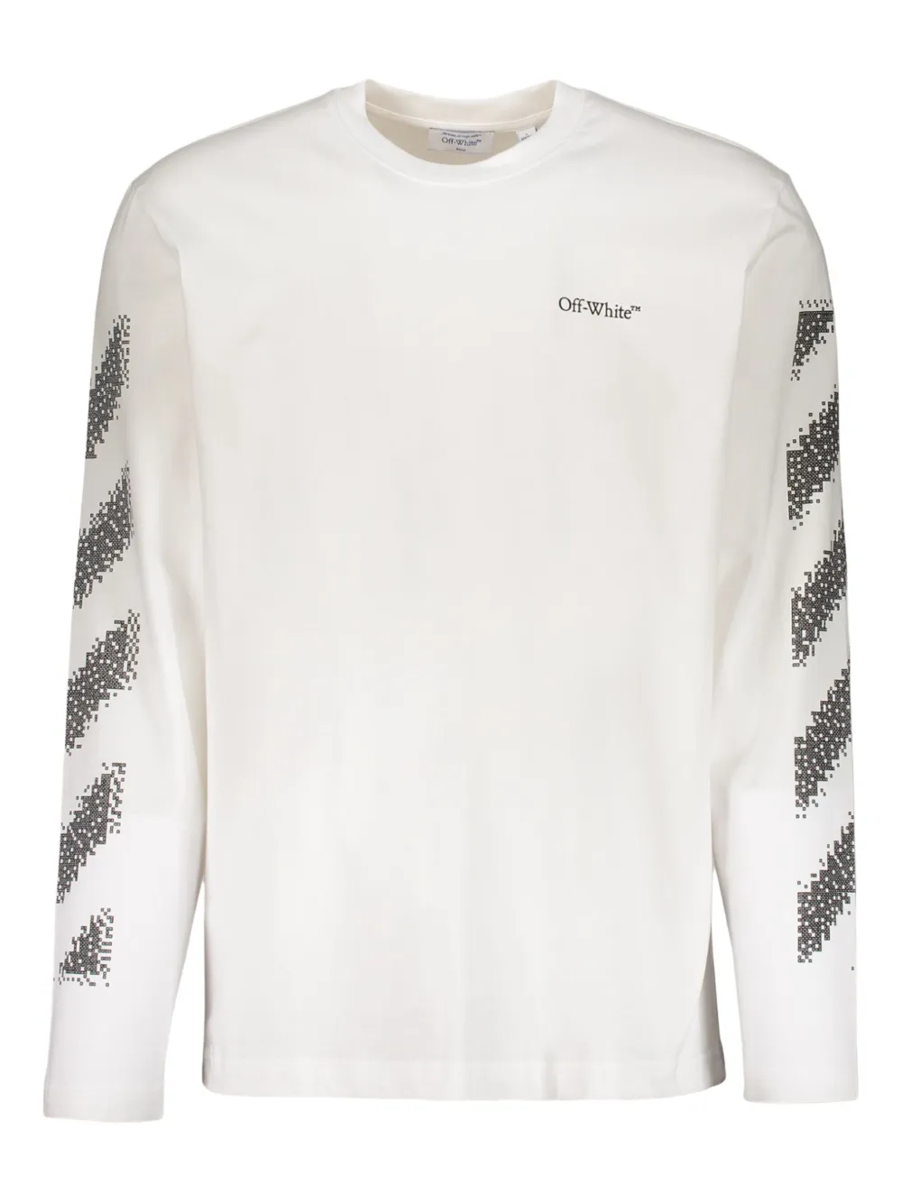 Off-White ストライプ ロングTシャツ - ホワイト Off-White ストライプ ロングTシャツ - ホワイト