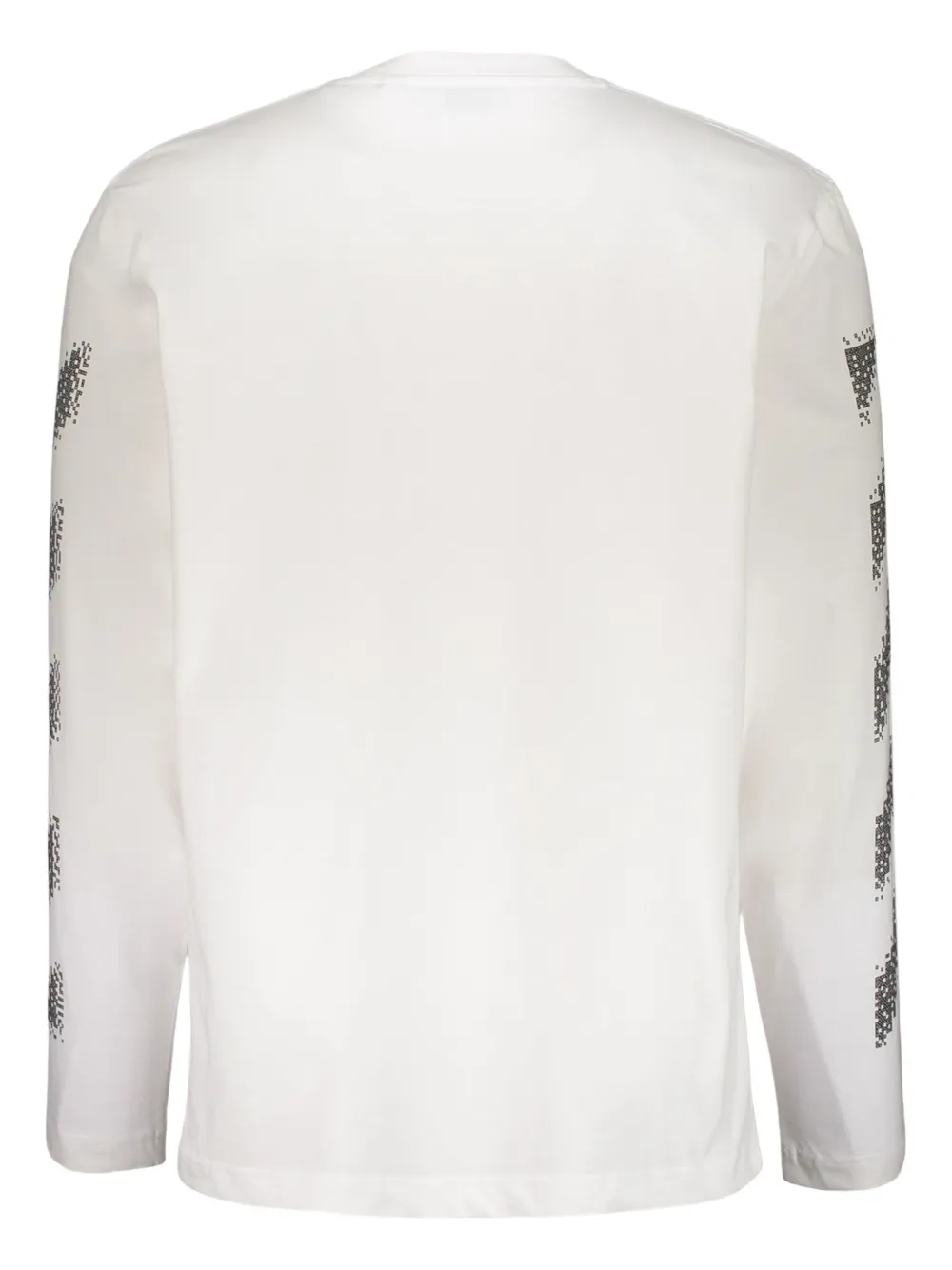 Off-White Gestreept T-shirt met lange mouwen - Wit