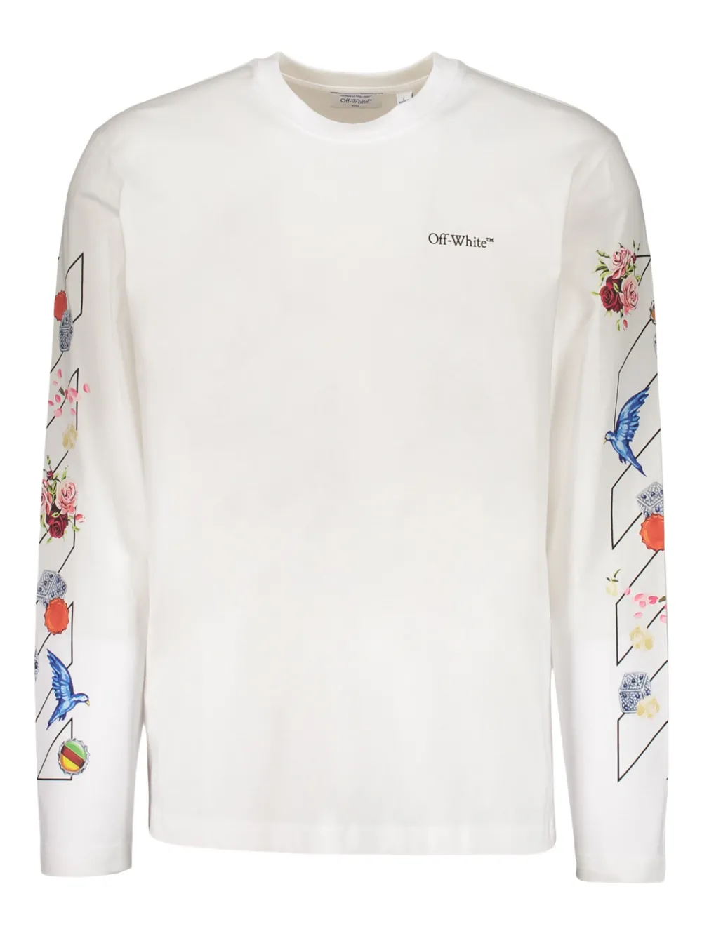 Off-White playera manga larga con estampado gráfico | blanco | Image 1