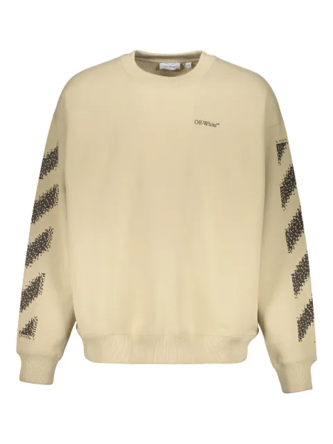 Off-White sudadera con rayas diagonales