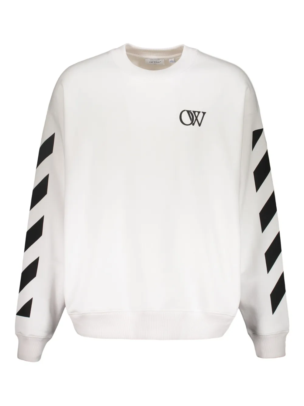 Off-White ストライプ スウェットシャツ - ホワイト Off-White ストライプ スウェットシャツ - ホワイト