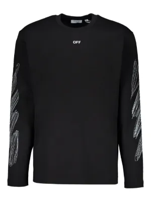 OFF-WHITE ブラック ロングスリーブ Tシャツ Off-White ロングTシャツ | ブラック | FARFETCH JP