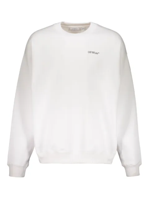 Off-White long-sleeve round-collar sweatshirt
