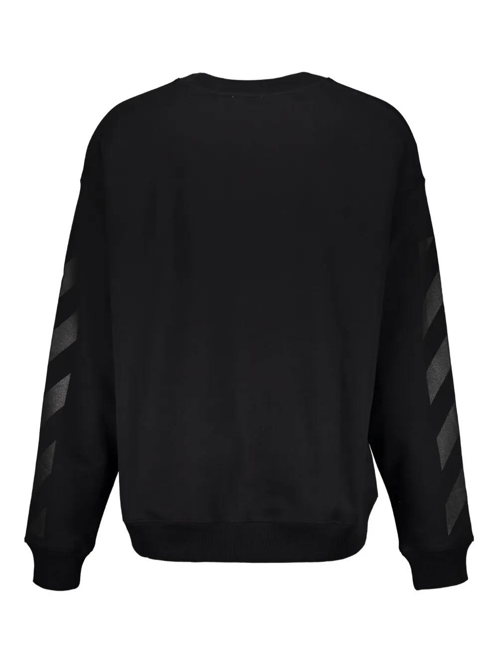 Off-White Sweater met chevron streep en lange mouwen - Zwart