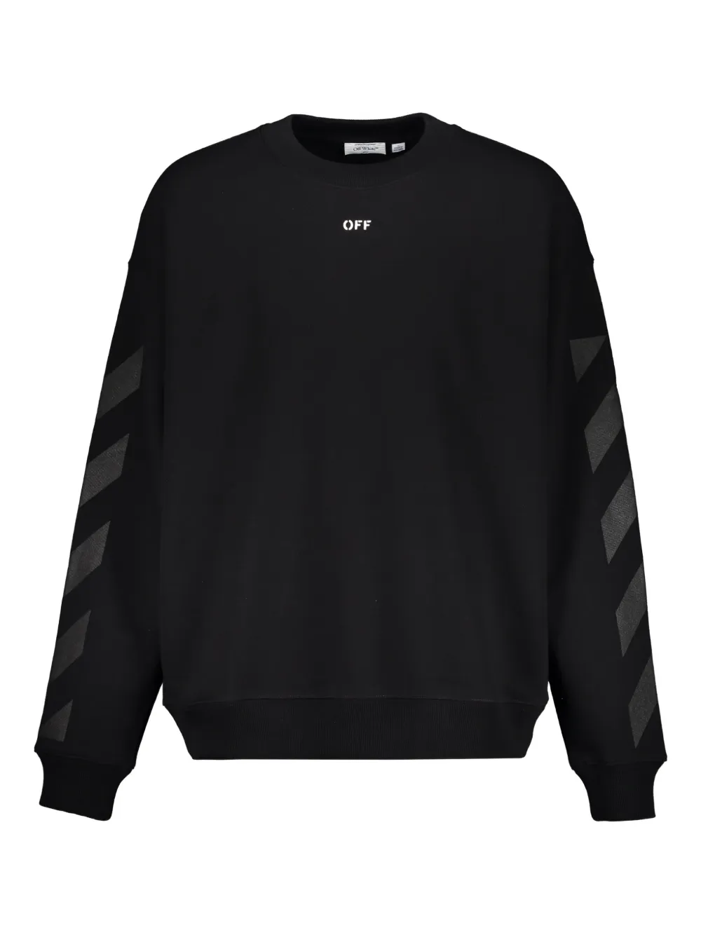 Off-White シェブロン スウェットシャツ - ブラック Off-White シェブロン スウェットシャツ - ブラック