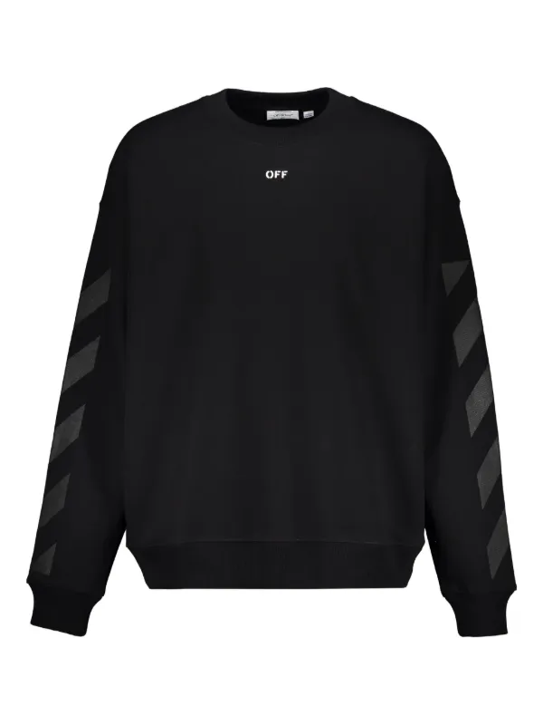 Off-White シェブロン スウェットシャツ | ブラック | FARFETCH JP