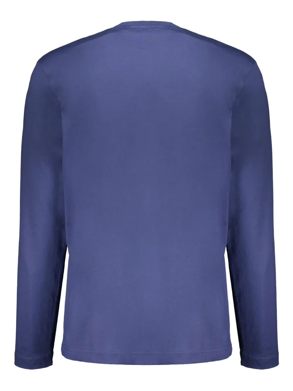 Off-White T-shirt met ronde hals - Blauw