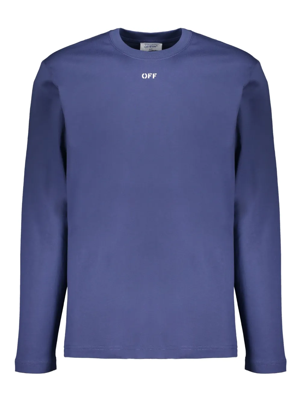 Off-White ラウンドネック ロングTシャツ - ブルー