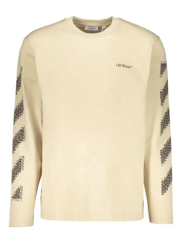 オフホワイト ロングTシャツ Off-White グラフィック ロングTシャツ | ニュートラル | FARFETCH JP