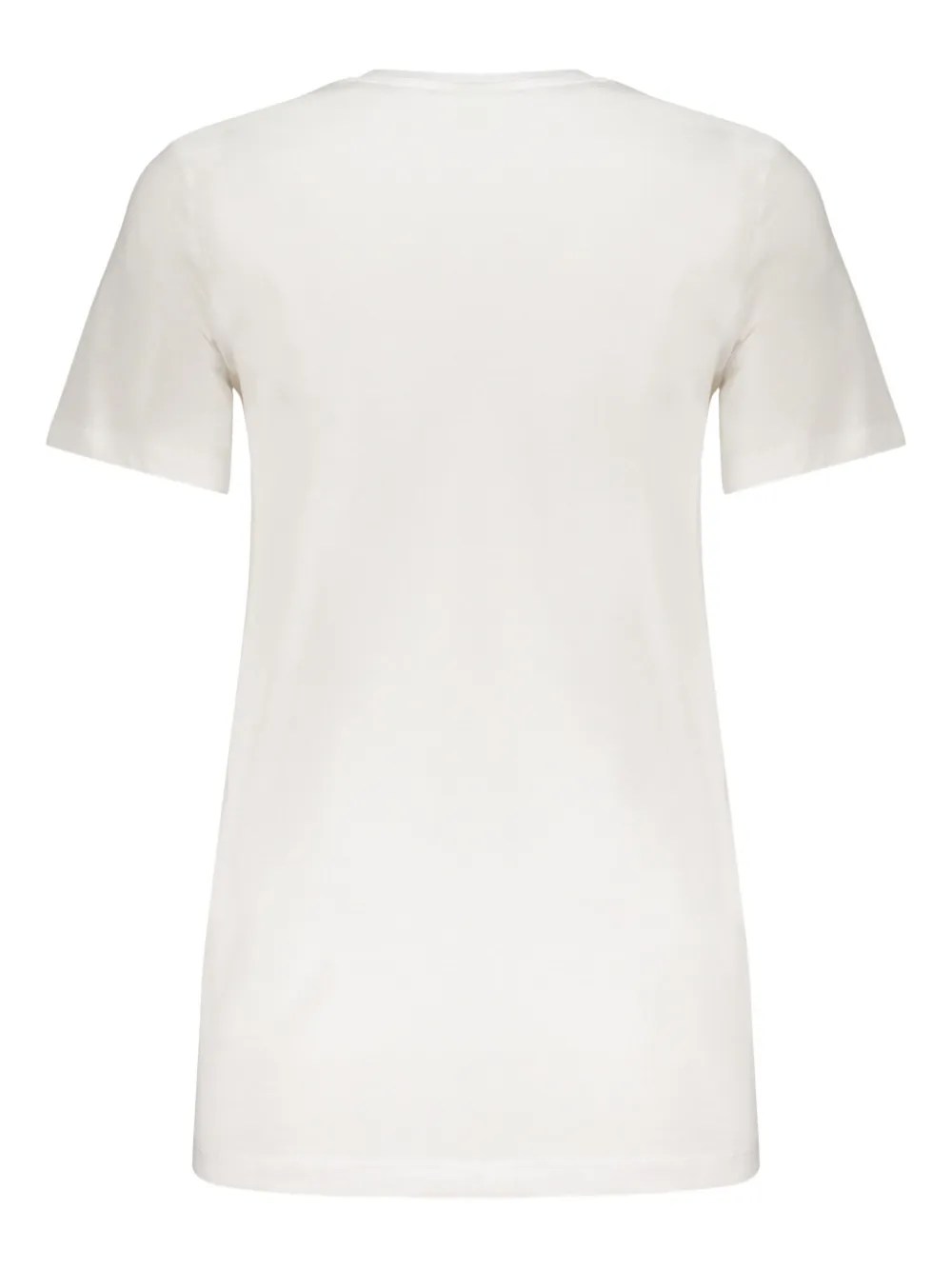 Diesel Elegant White T-shirt With Logo In Gray